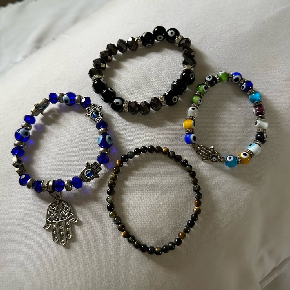 Set of beaded bracelets